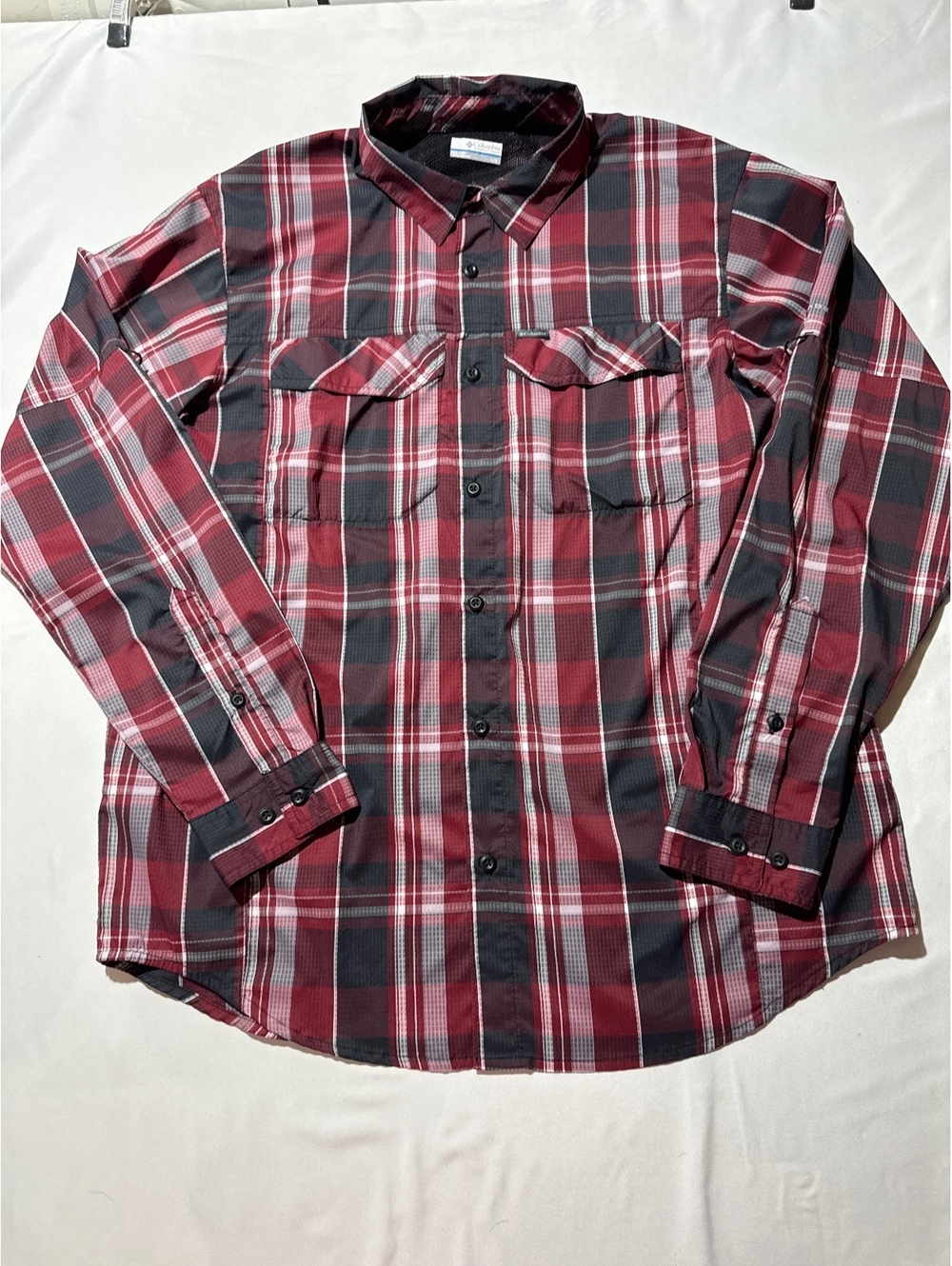 Columbia Men's Long Sleeve Button-Up Plaid Shirt L/G - Omni-